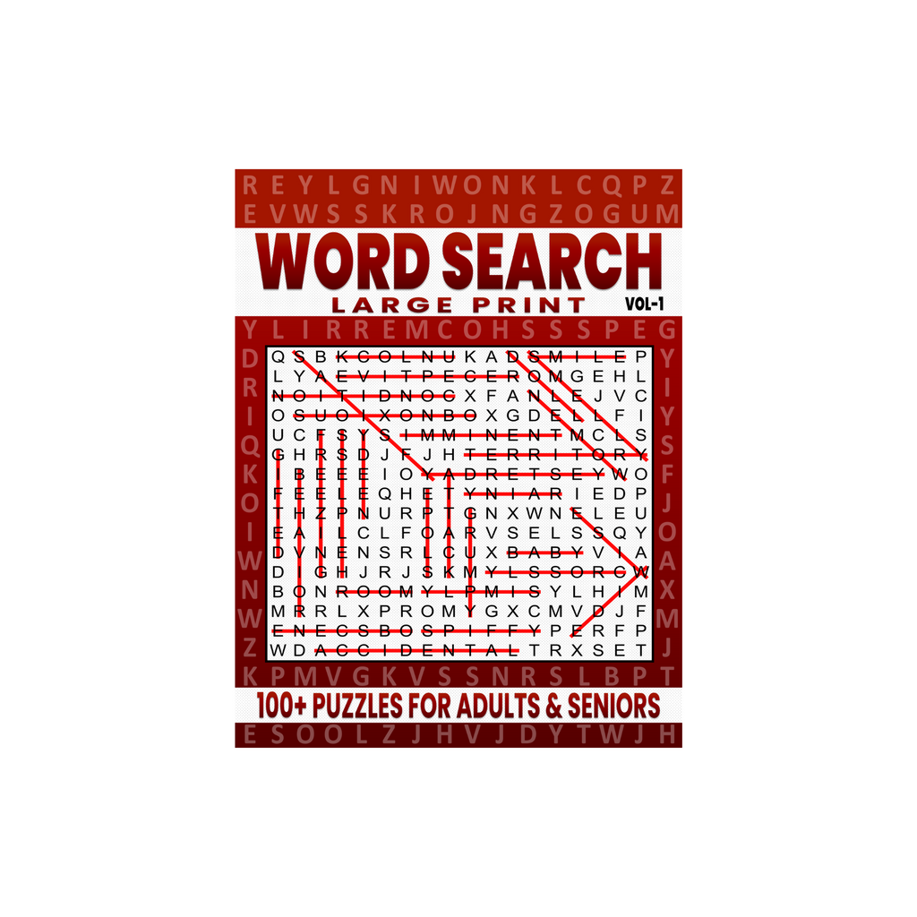 Missing Vowels Word Search – Large Print | One Puzzle Per Page | Fun, Challenging & Unique
