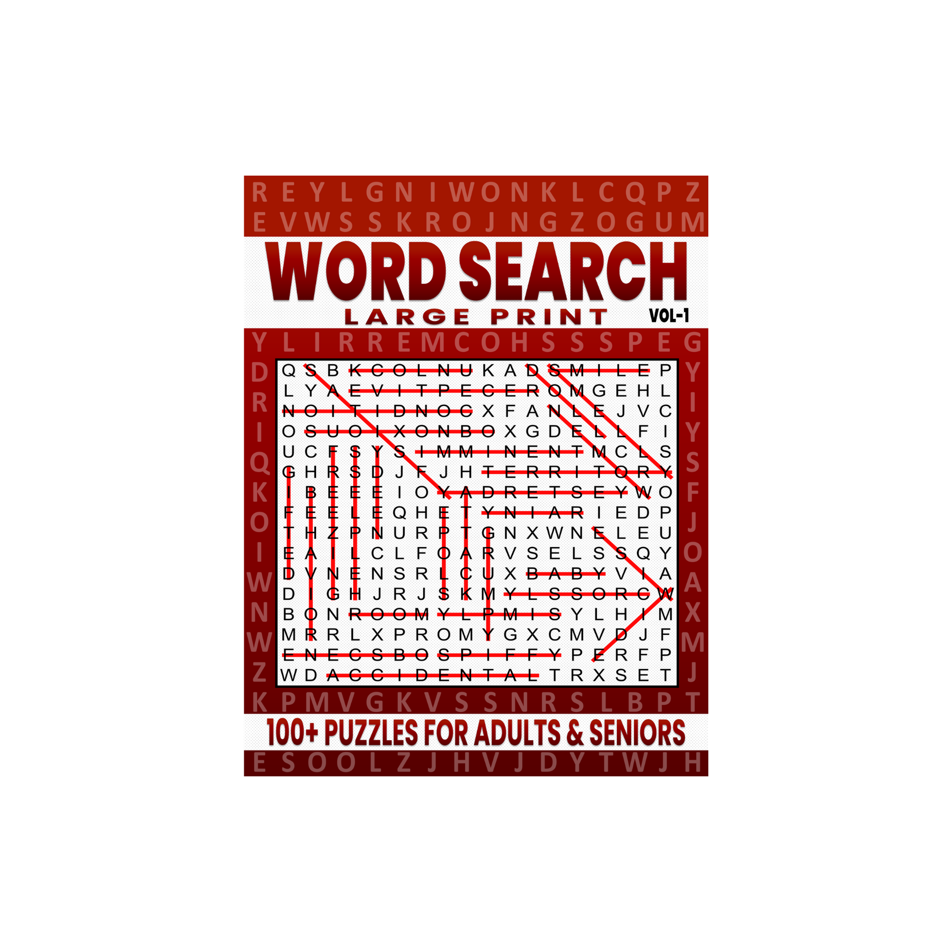 Missing Vowels Word Search – Large Print | One Puzzle Per Page | Fun, Challenging & Unique
