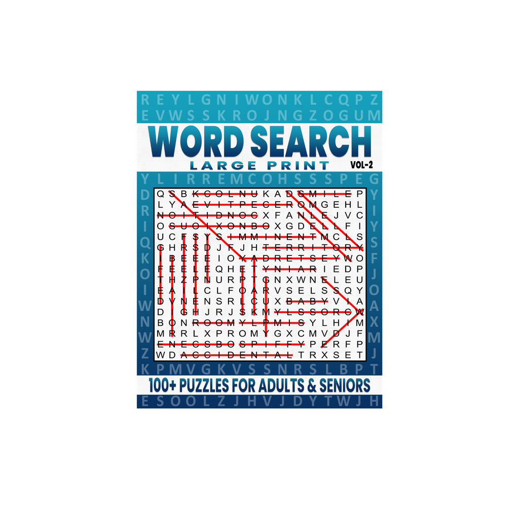 Missing Vowels Word Search – Large Print | Over 100+  Puzzles Fun & Unique Brain Challenge